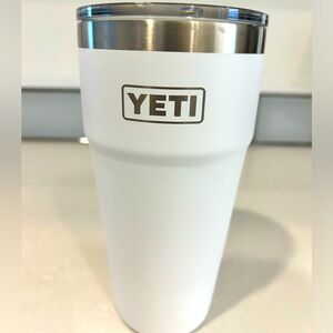 Yeti 30oz Stackable Cup with straw lid.